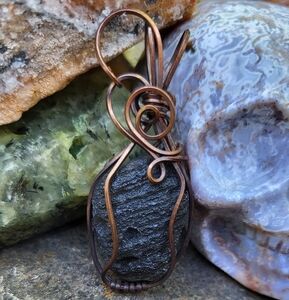 Handcrafted Agni Manitite Tektite Pendant